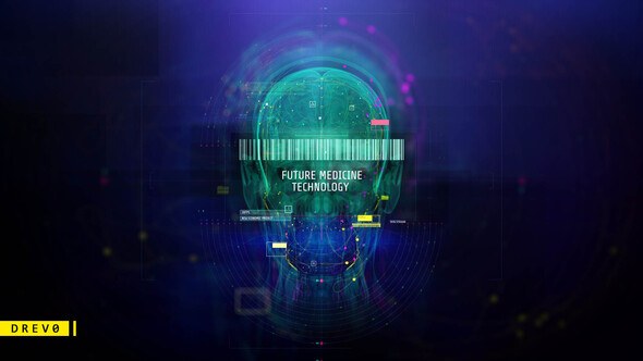 Videohive Future Medicine Technology Titles template preview