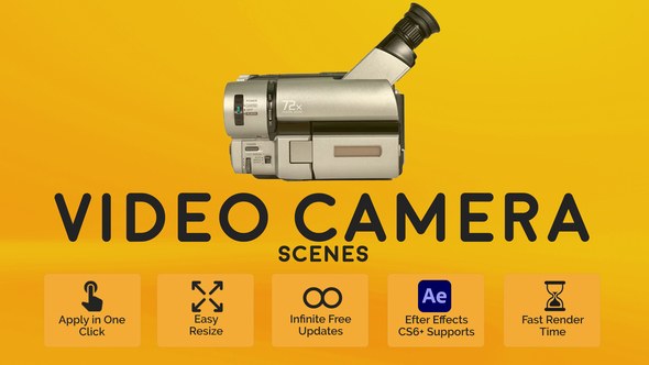 Videohive Video Camera Scenes Elements template preview