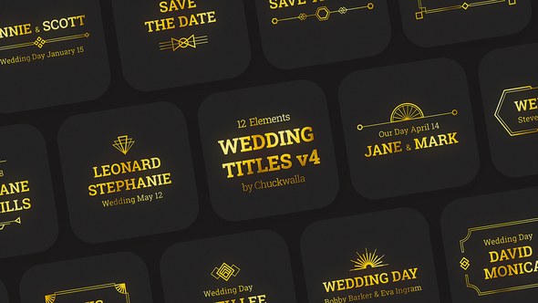 Videohive Wedding Titles v4 Titles template preview
