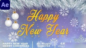 Videohive Merry Christmas Intro | Happy New Year Intro Openers template preview