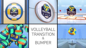 Videohive Volleyball Logo Transition & Bumper Elements template preview