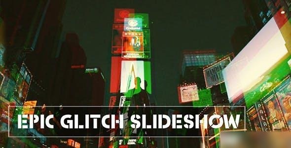 Videohive Epic Glitch Slideshow // City Opener Openers template preview