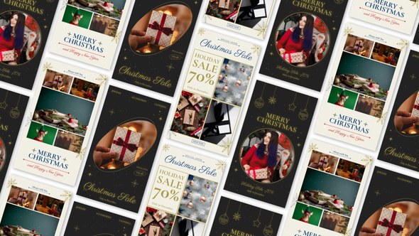 Videohive Stories: Christmas Elements template preview
