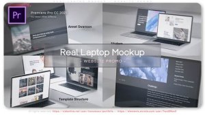 Real Laptop Mockup Website Promo Premiere Pro template preview