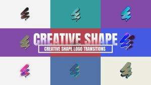 Videohive Creative Shape Logo Transitions Elements template preview