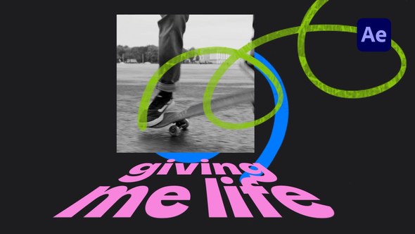 Videohive Bold Brush Scribbles Intro Openers template preview