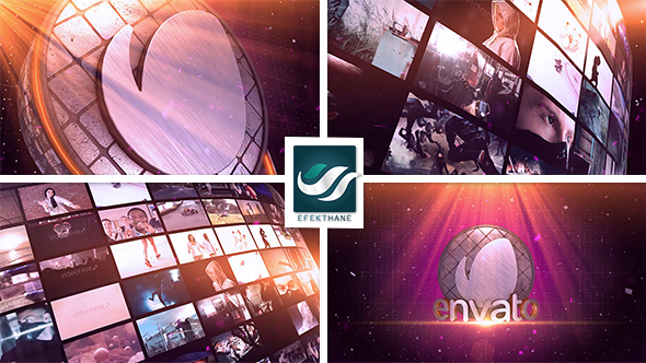 VIDEOHIVE  Video Wall Logo - AFTER EFFECTS TEMPLATE Video Displays template preview