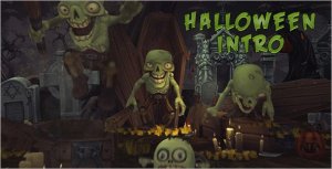 Halloween Intro Video Displays template preview
