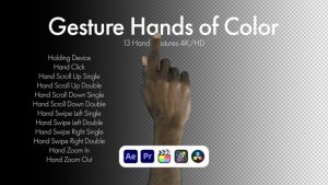 Videohive Gestures Hands of Color Elements template preview