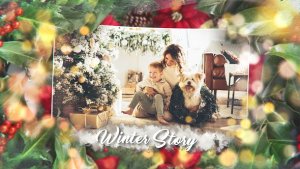 Videohive Christmas Story Winter Slideshow Video Displays template preview