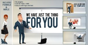 Videohive Corporate Presentation 3D Video Displays template preview