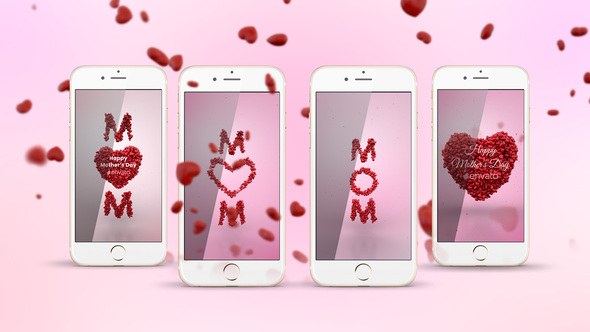 Videohive Mother's Day Greeting Stories Logo Stings template preview