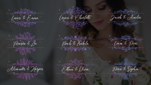 Videohive Wedding Titles - Horizontal Frames Titles template preview