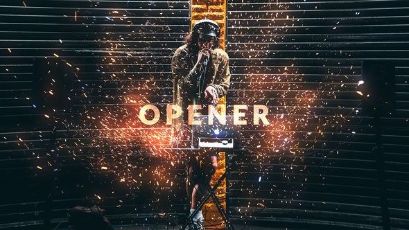 Videohive Fire Sparks Opener Openers template preview