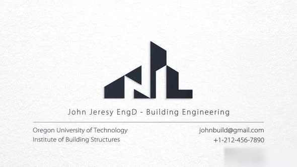 Videohive Business Card Logo Logo Stings template preview