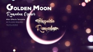 Videohive Ramadan Golden Moon Ramadan template preview