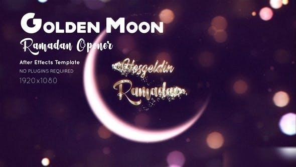 Videohive Ramadan Golden Moon Ramadan template preview