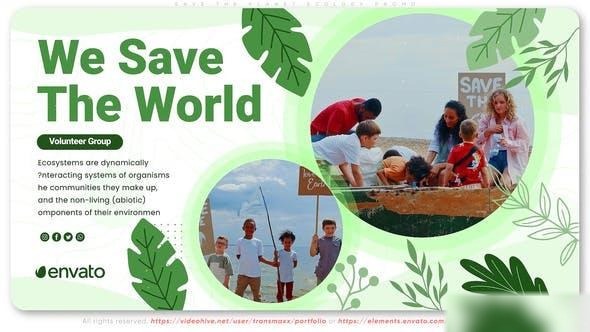 Videohive Save The Planet Ecology Promo Openers template preview