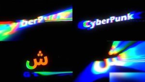 Videohive RGB Glitch Logo Logo Stings template preview