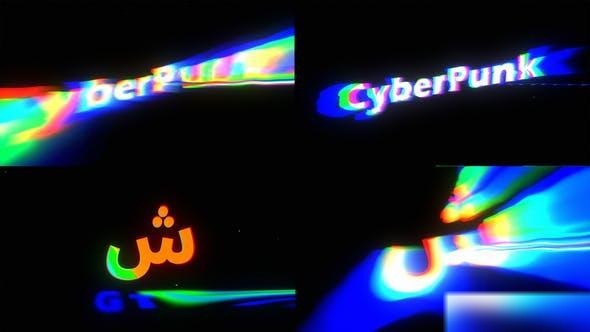 Videohive RGB Glitch Logo Logo Stings template preview