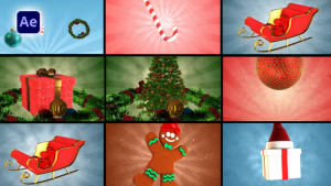 Videohive Christmas Unique Transitions Elements template preview
