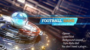 Football Game Opener Video Displays template preview