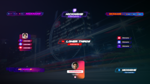 Videohive Gaming Social Lower Thirds Elements template preview