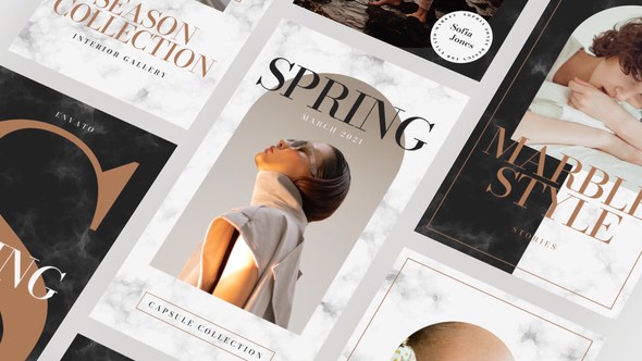 Videohive Marble Stories Pack Product Promo template preview