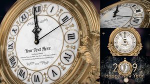 New Year Eve Countdown Video Displays template preview