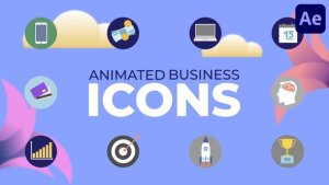 Videohive Animated Business Icons for After Effects 47349752 Elements template preview