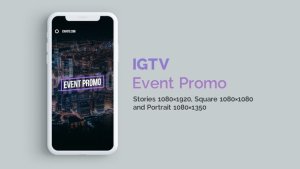 Videohive IGTV - Stylish Event Promo | Vertical and Square Openers template preview