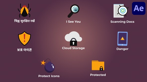 Videohive Internet Security Titles for After Effects Titles template preview