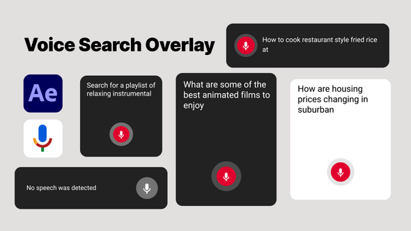 Videohive Voice Search Bar Elements template preview