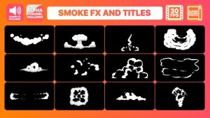 Hand Drawn Smoke FX and Titles Video Displays template preview