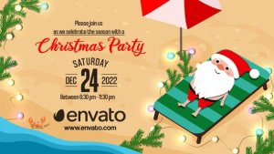 Videohive Christmas Tropical Logo Stings template preview