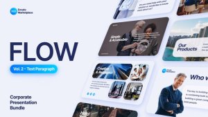 Videohive Flow - Text Paragraph Scenes Pack Titles template preview