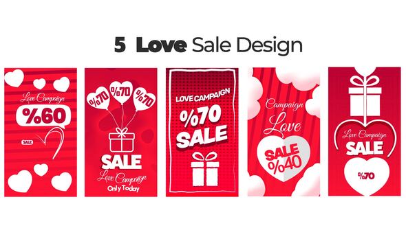 Videohive Love Sale Story Product Promo template preview