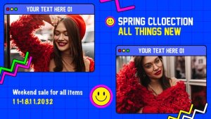 Retro 90s Style Opener MOGRT Premiere Pro template preview