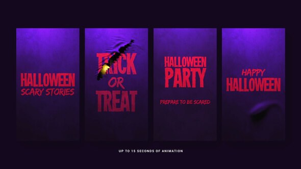Videohive Halloween Scary Stories Video Displays template preview