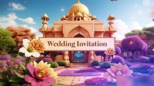 Videohive Indian 3D Character Design Wedding Invitation Slideshow Video Displays template preview