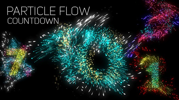 Videohive Particle Flow Countdown Openers template preview