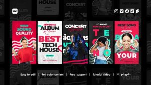 Videohive Music Club Instagram Reels 45890925 Product Promo template preview