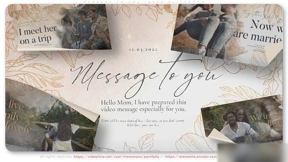 Videohive Message To You Inked Slideshow Openers template preview