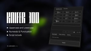 Videohive Animated Typeface - Knifer 300 Titles template preview