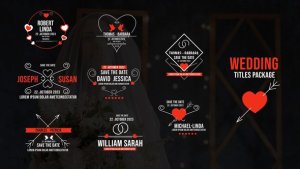 Videohive Wedding Titles 44705540 Titles template preview