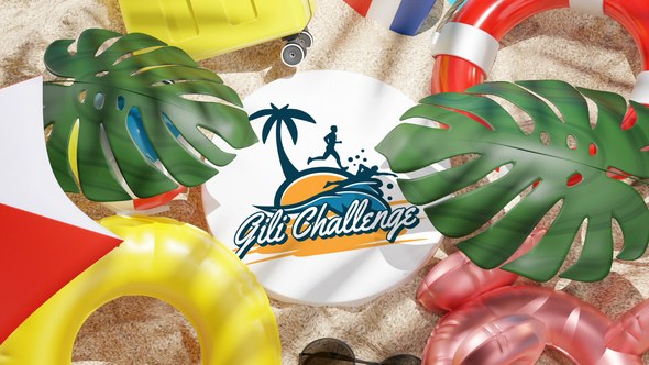 Videohive Beach Tropical Logo Reveal 3D Logo Stings template preview