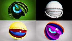 Videohive Abstract Sphere Unfolding Logo Stings template preview