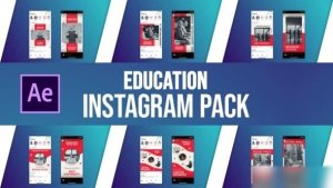 Videohive Education Instagram Pack for After Effects Openers template preview
