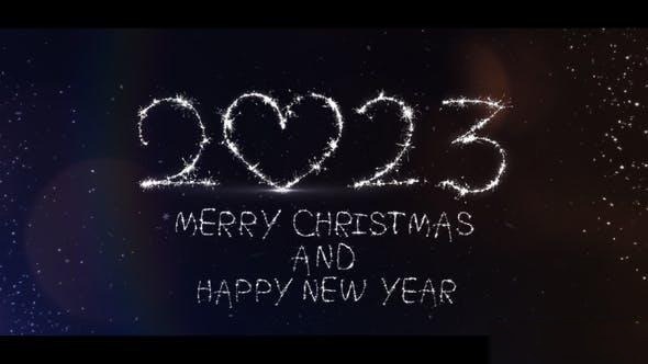 Videohive Sparkler Christmas Card 2023 | After Effects Openers template preview