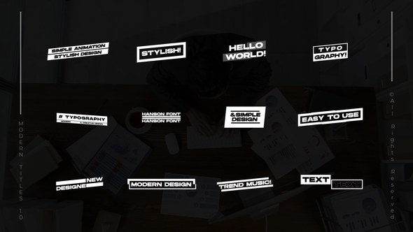 Videohive Modern Titles 2.0 | MOGRT Titles template preview